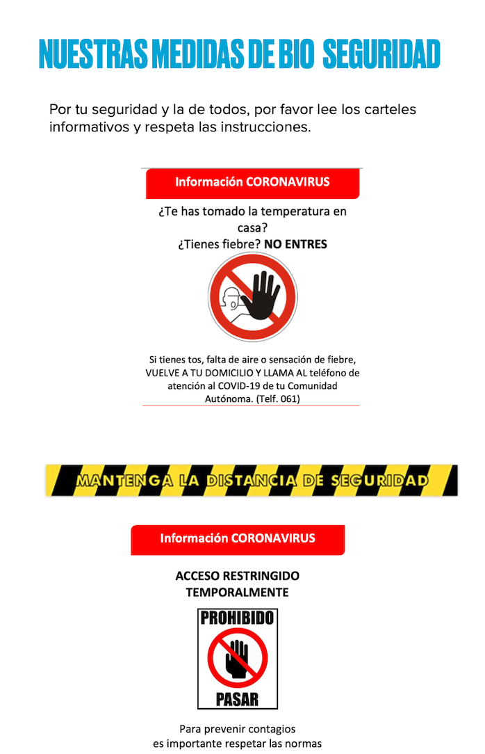 Medidas de bioseguridad Covid-19 